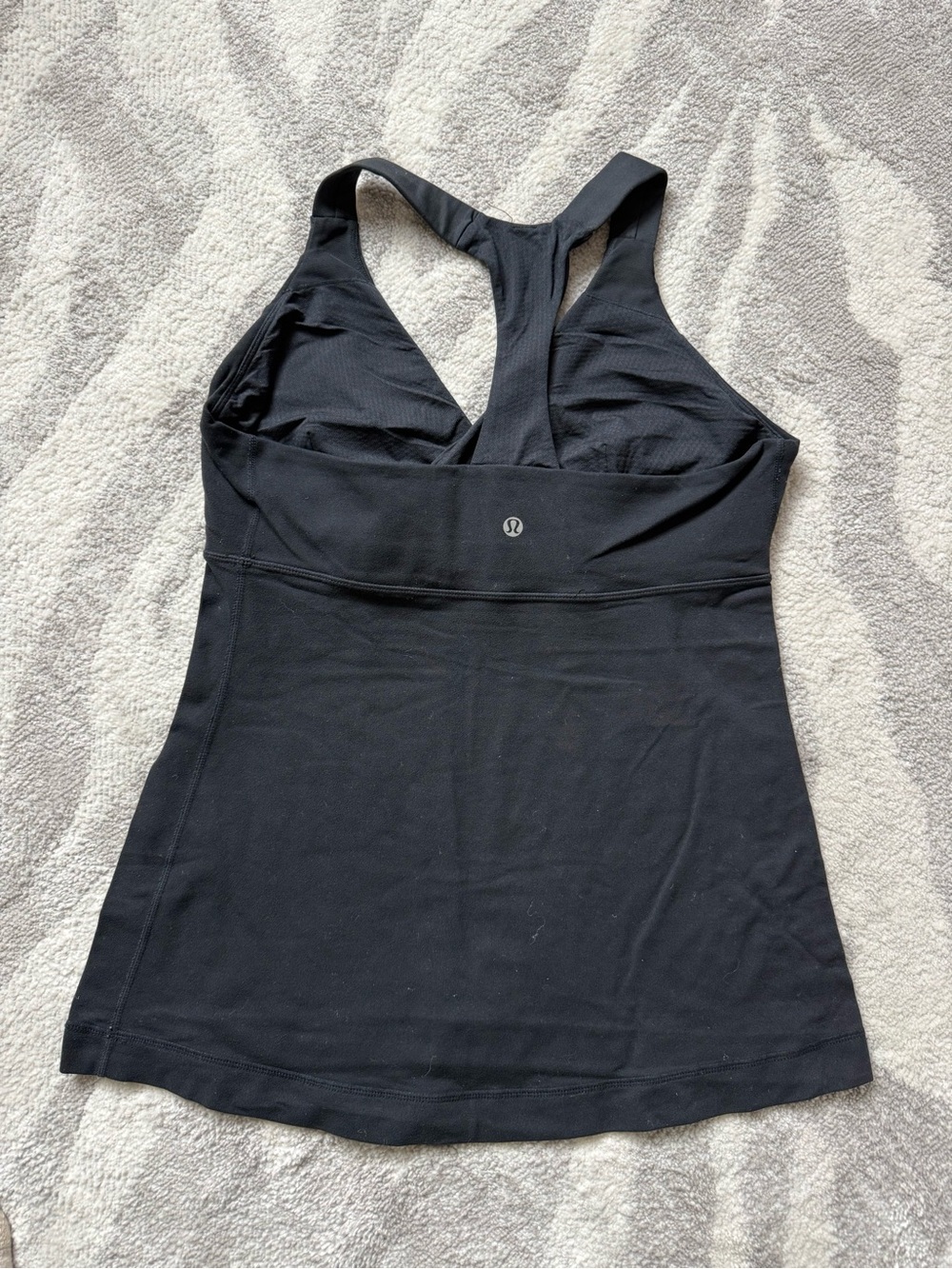 Lululemon Tank Top  V-Neck Black Activewear Size 10